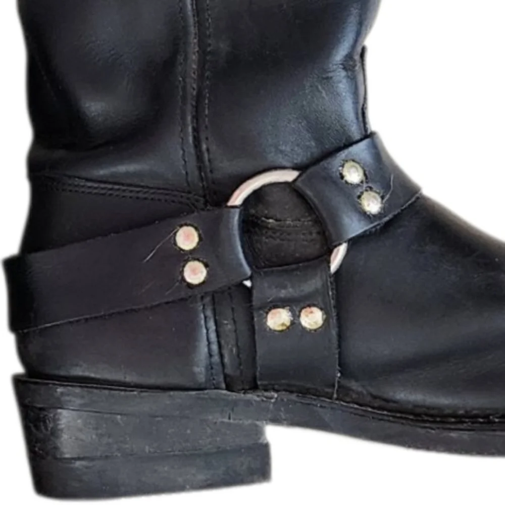 Double H Sierra Harness Leather Boots Black Oil/ Chemical Resistant Work Western